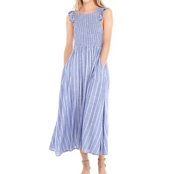 Free People Dresses & Skirts - Free People Chambray Butterfly Maxi Dress